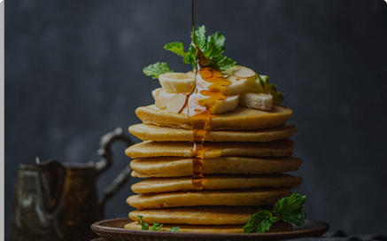 Pancake and Caramel Syrup