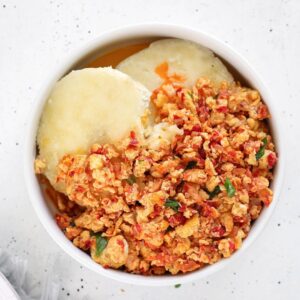 Yam & Egg Sauce